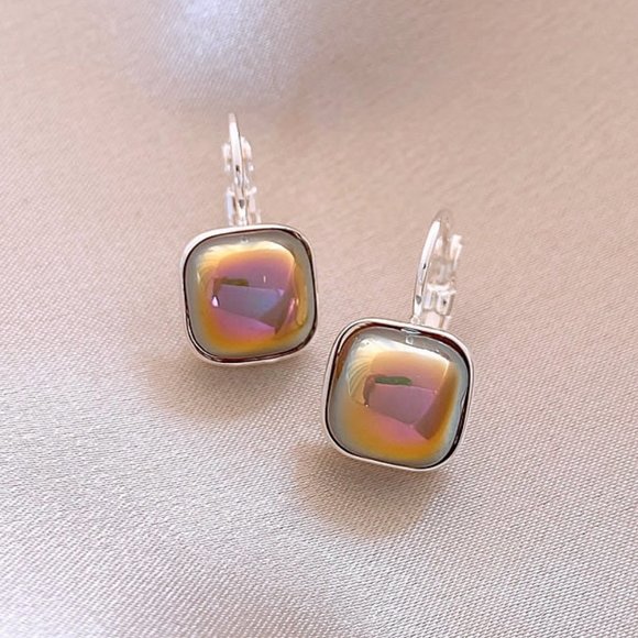 GOLICC Polar Color Square Ear Buckle Earrings - Picture 6 of 12